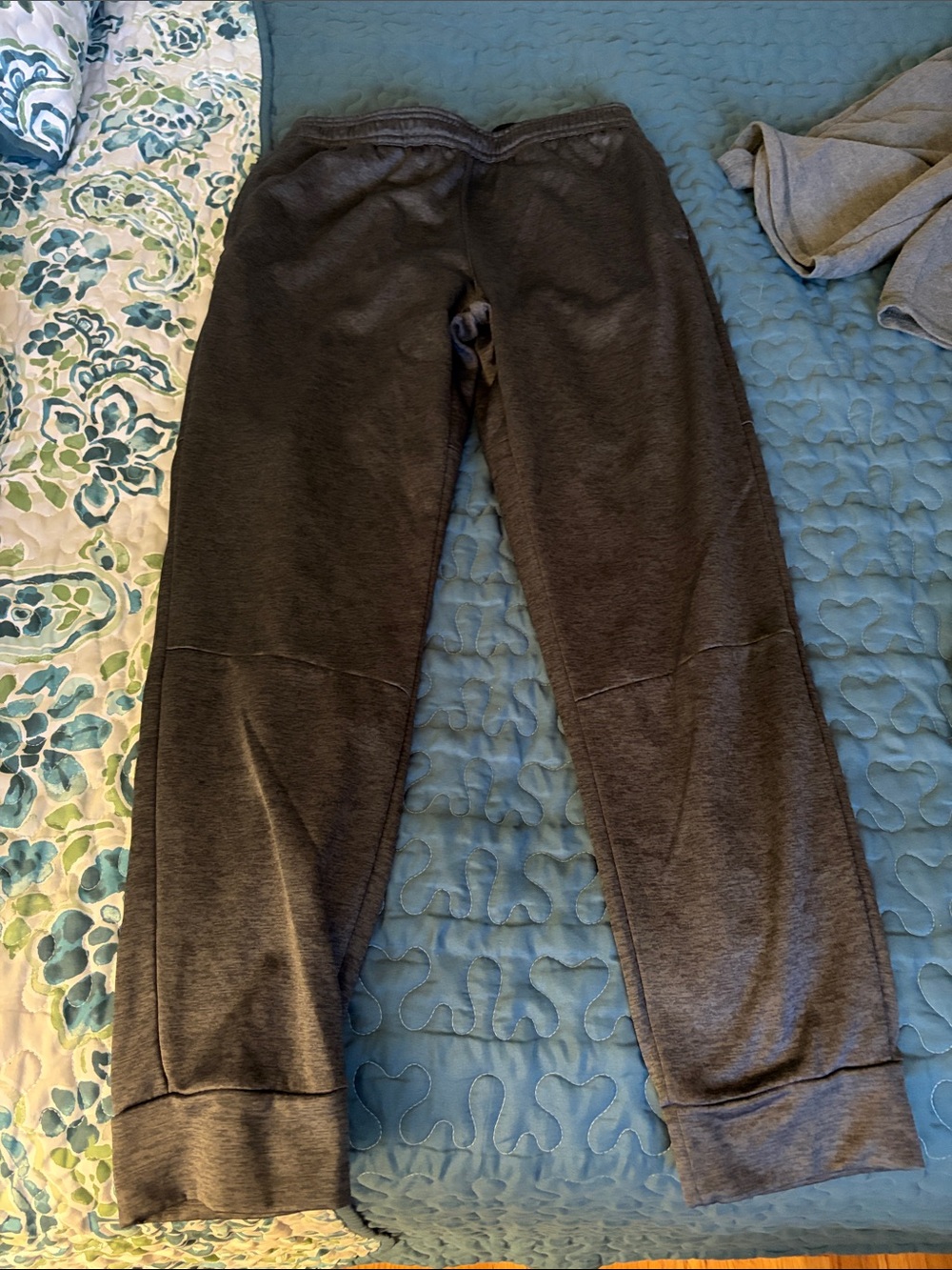 Men's Dark Gray Fleece Jogger Pants